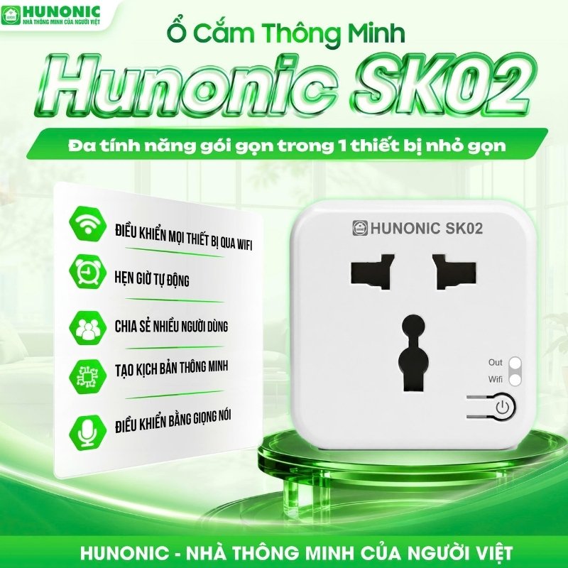 Ổ Cắm Thông Minh Hunonic SK02 – Biến Thiết Bị Thường Thành Thiết Bị Thông Minh_thumbnail_1