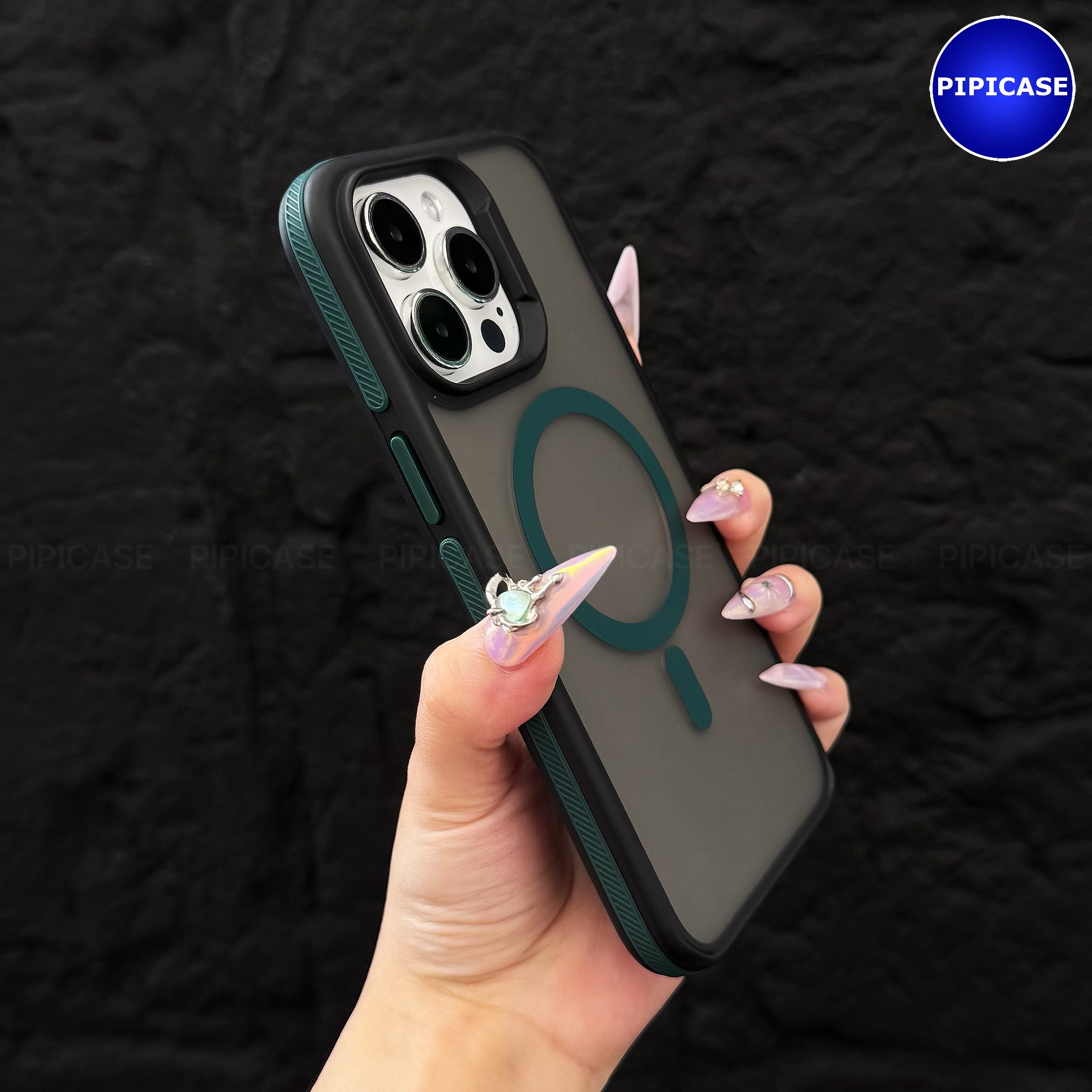 Ốp Lưng iPhone 15 Pro Max - Map - Xanh Rêu_thumbnail_10