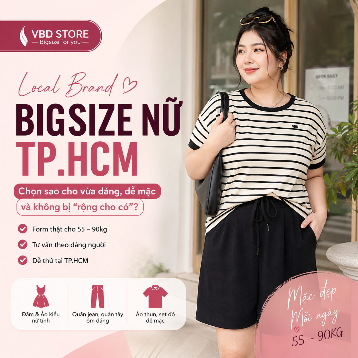 Local Brand Big Size Nữ TP.HCM Cho Nàng 55–90kg