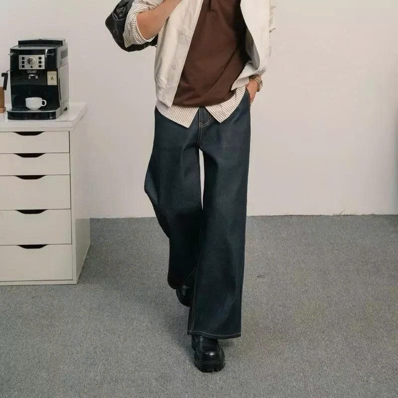 Quần Dài The Glide Vải Raw Denim Form Wide Leg_thumbnail_4