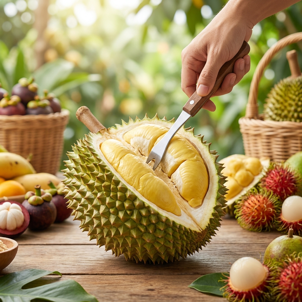 Hướng Dẫn Cách Khui Sầu Riêng Trong 3 Phút, Không Đau Tay