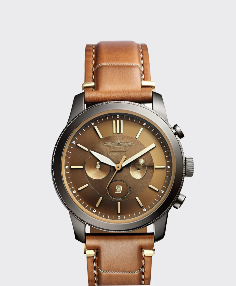 Bronze Dial Watch with Dual Subdials_thumbnail_2