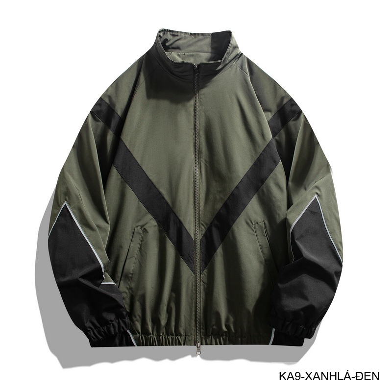KA9 - Áo khoác nam thể thao phối màu phản quang cổ đứng phong cách streetwear mùa xuân thu_thumbnail_25
