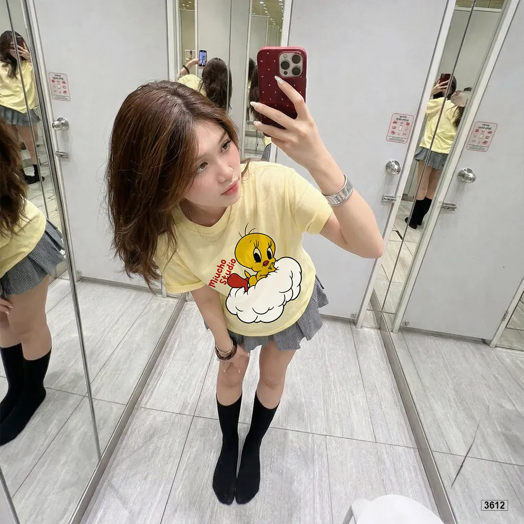 Áo thun nữ form boxy nhân vật hoạt hình dễ thương Miucho 3612_thumbnail_2