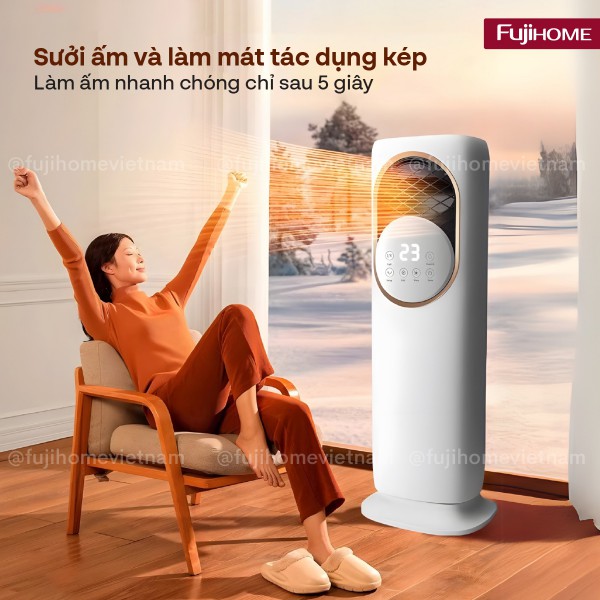Quạt Làm Mát, Sưởi Ấm và Tạo ẩm 4 mùa Fujihome AC01_thumbnail_4