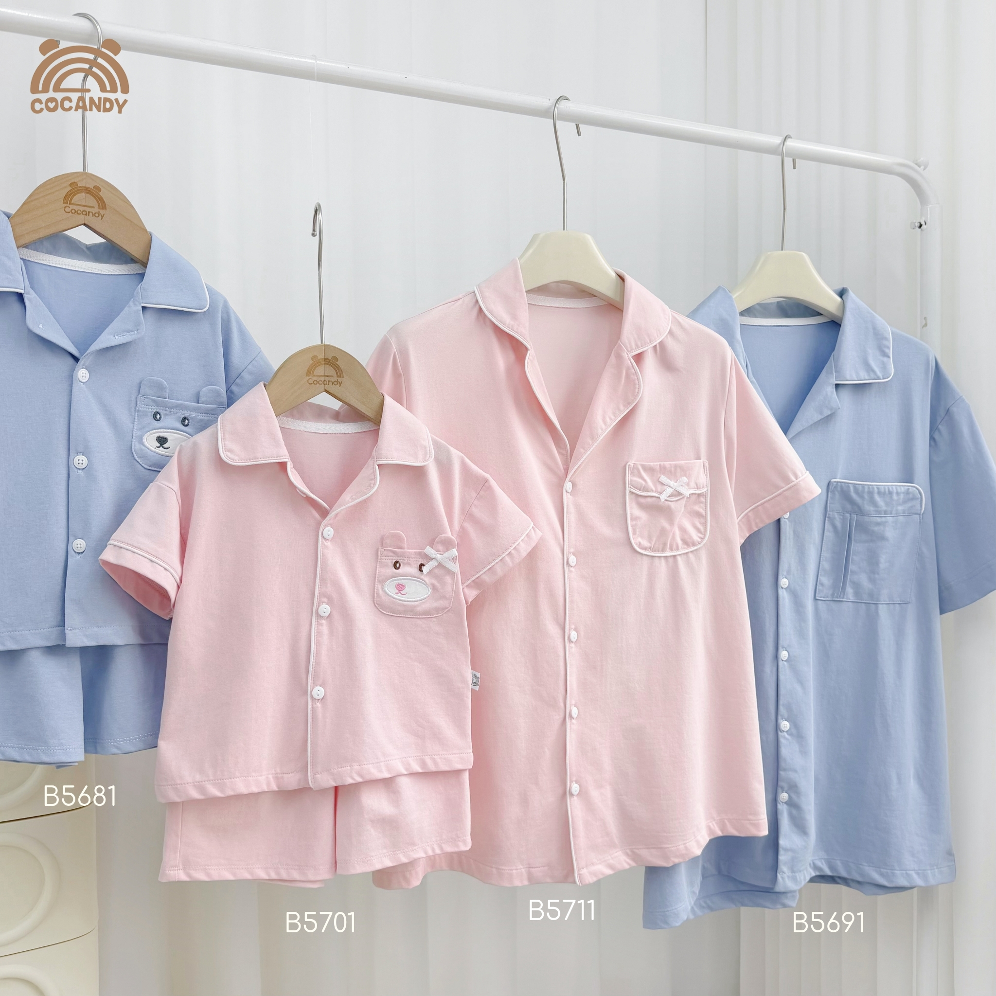 Bộ cộc pijama XANH túi ngực li cong NAM_thumbnail_4