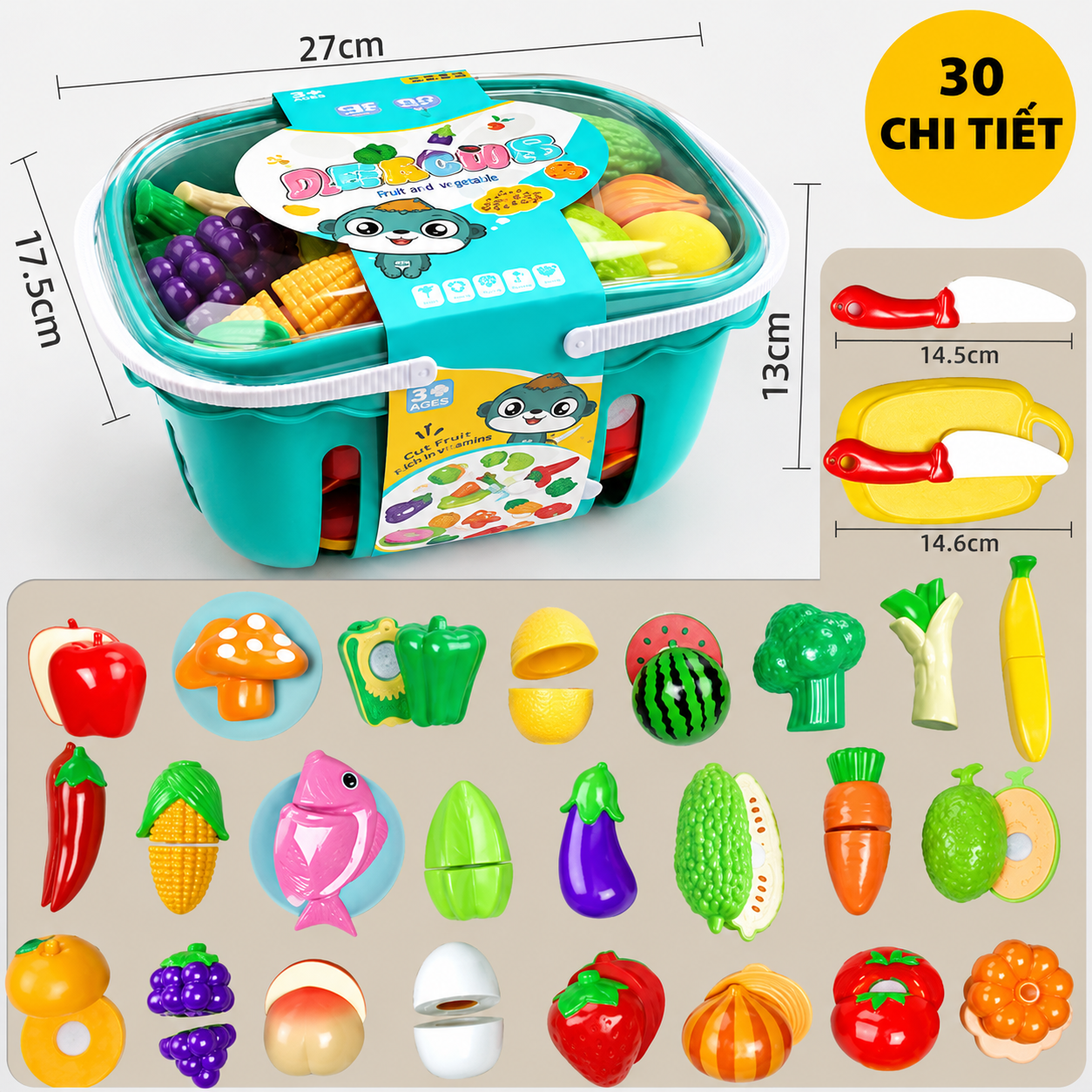 Hộp Đồ Chơi Cắt Hoa Quả Rau Củ 30 Chi Tiết Cho Bé Kèm Giỏ Đựng Đồ Chơi Tương Tác Phát Triển Tư Duy BigcityBuy 334HDC_thumbnail_1