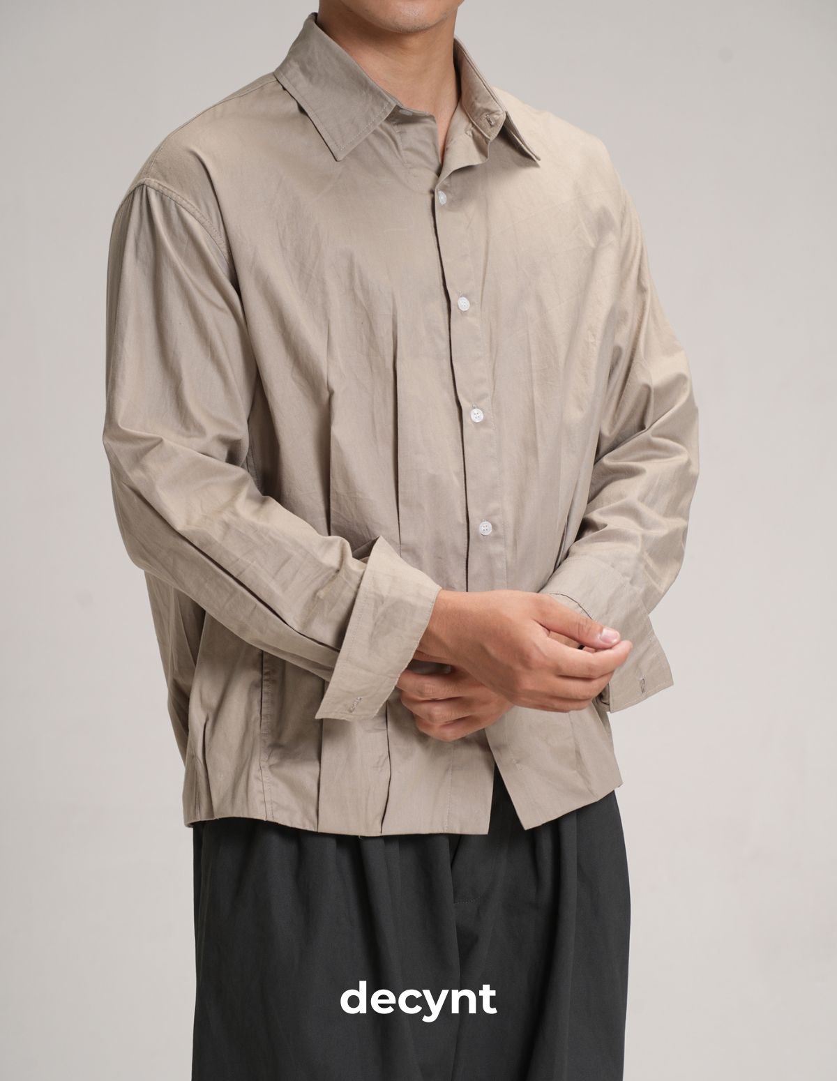 Pleated shirts decynt - Áo sơ mi xếp ly chất liệu 100% cotton hàn_thumbnail_15