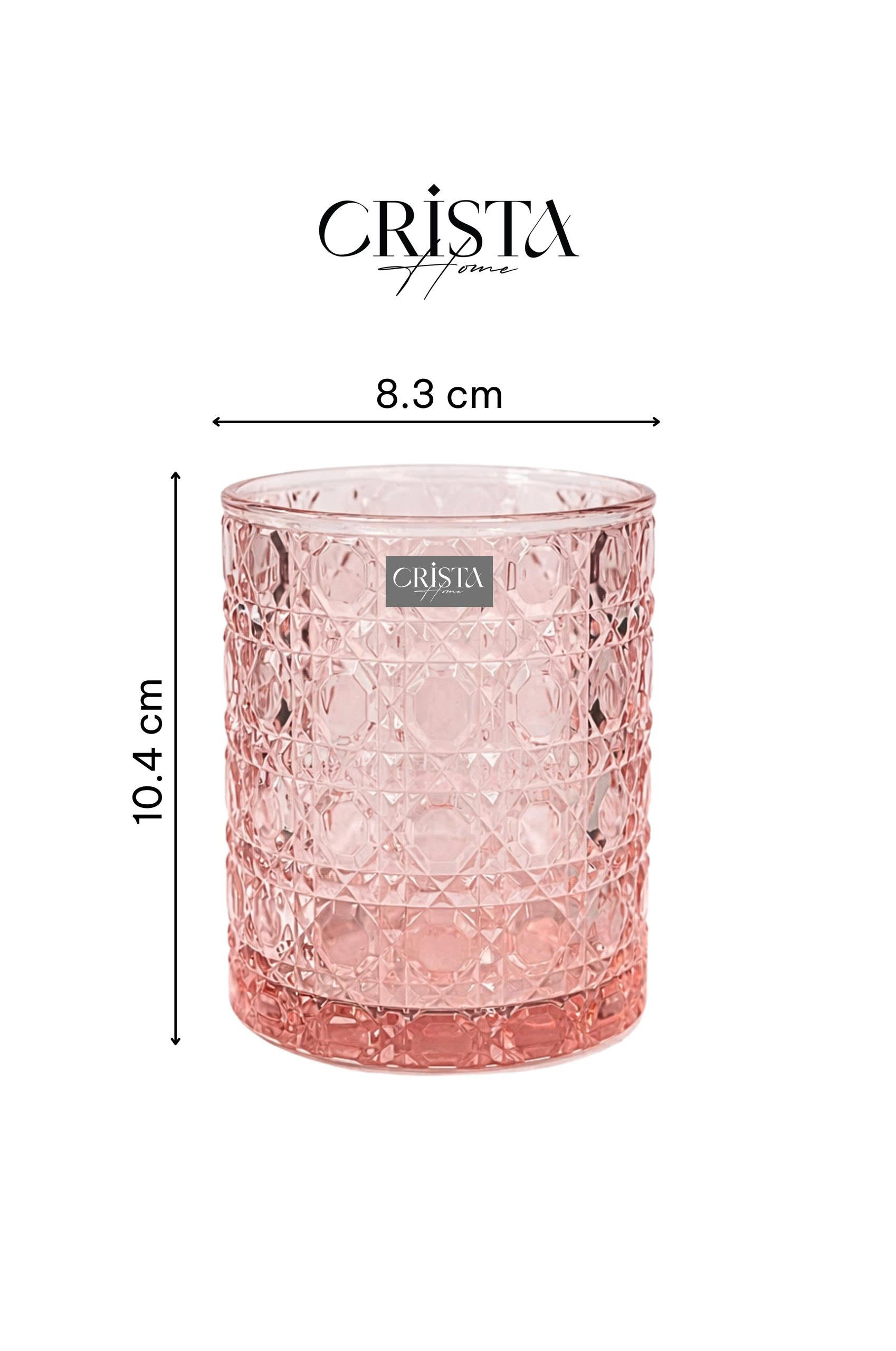 Bộ 6 cốc thủy tinh vân pha lê nổi 390ml Crista Home_thumbnail_10