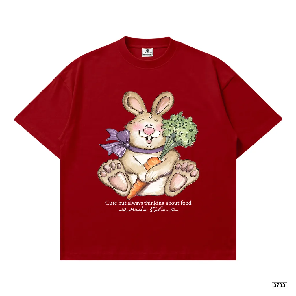 Áo thun nữ form boxy chất thoáng mát mùa hè hoạt hình thỏ Miucho 3733_thumbnail_16