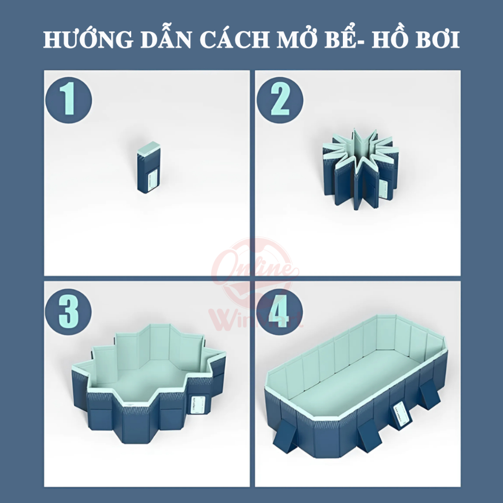 Bể Bơi Gấp Gọn Không Cần Bơm Hơi Cao Cấp_thumbnail_5