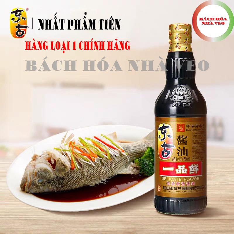 Xì Dầu Càng Cua Nhất Phẩm Tiên 500ml Date Mới, Xì dầu Trung Quốc HÀNG CHÍNH HÃNG LOẠI 1