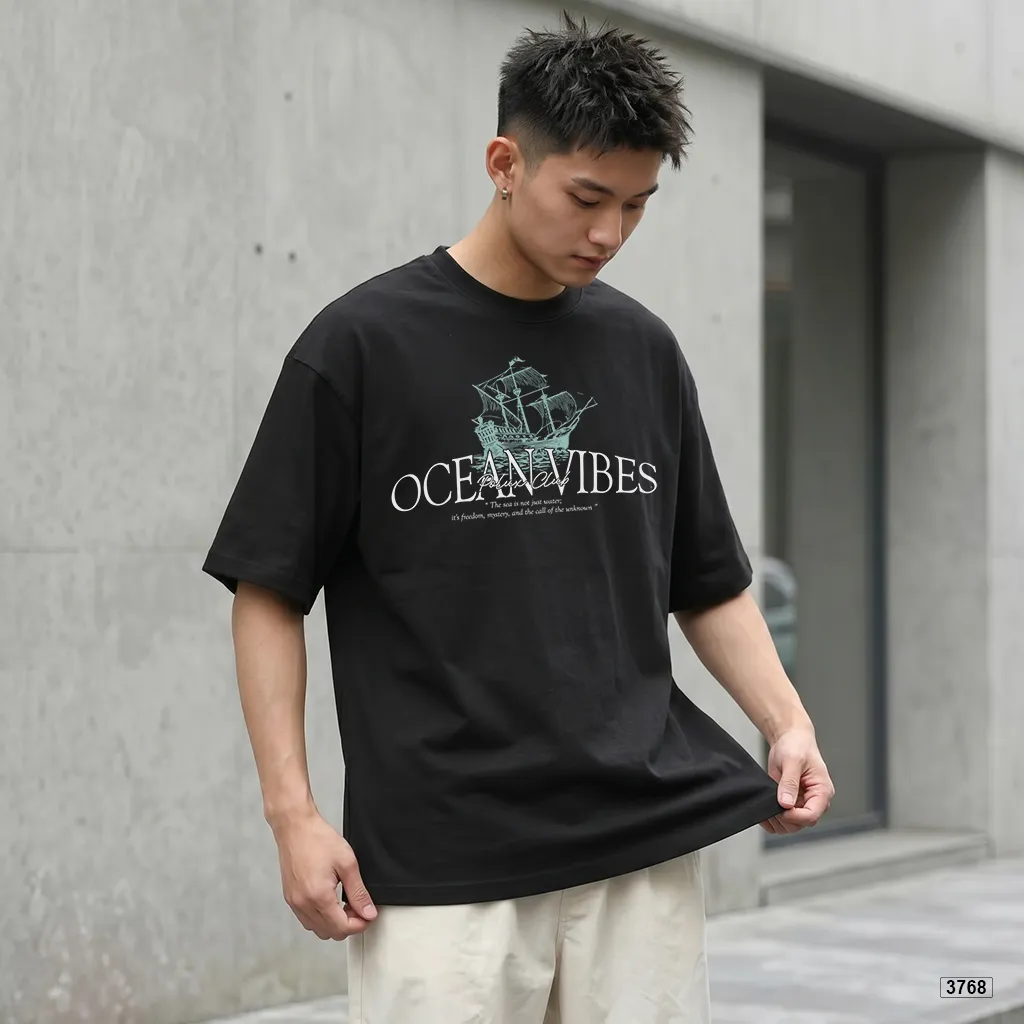 Áo thun nam form rộng Streetwear Ocean Vibes Polux 3768_thumbnail_5