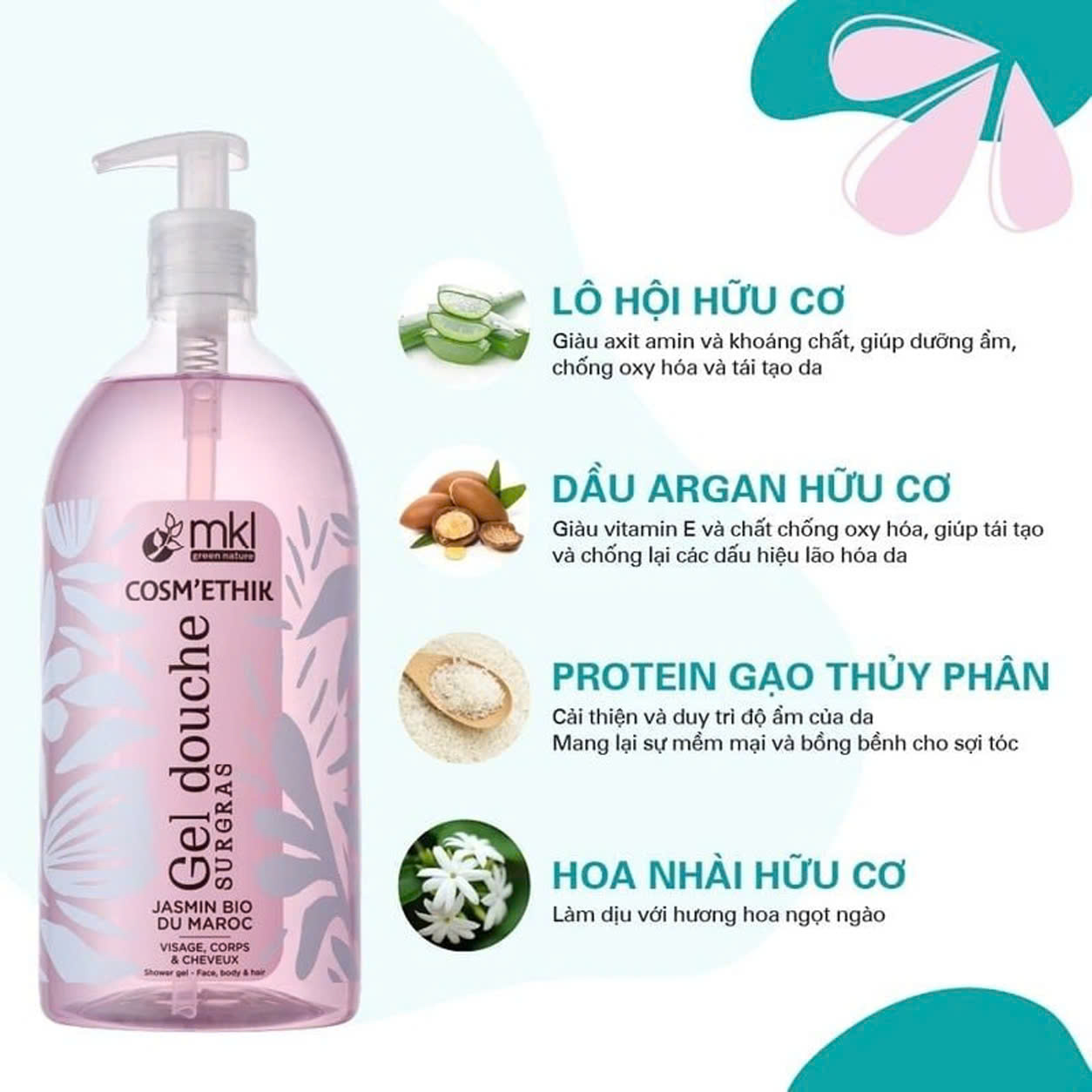 Gel Tắm 1000ml JASMINE PHÁP 1000ML_thumbnail_3