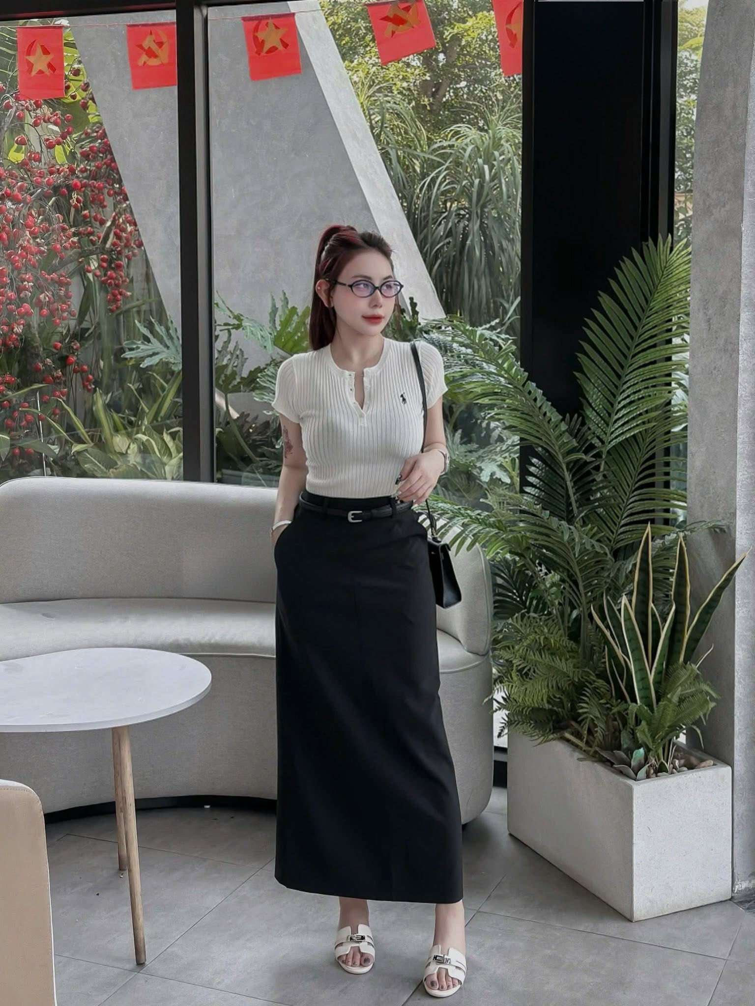 Chân Váy Nữ Dáng Suông 2 Túi Đường Chỉ Giữa PH.204 (C) (1451)_thumbnail_3