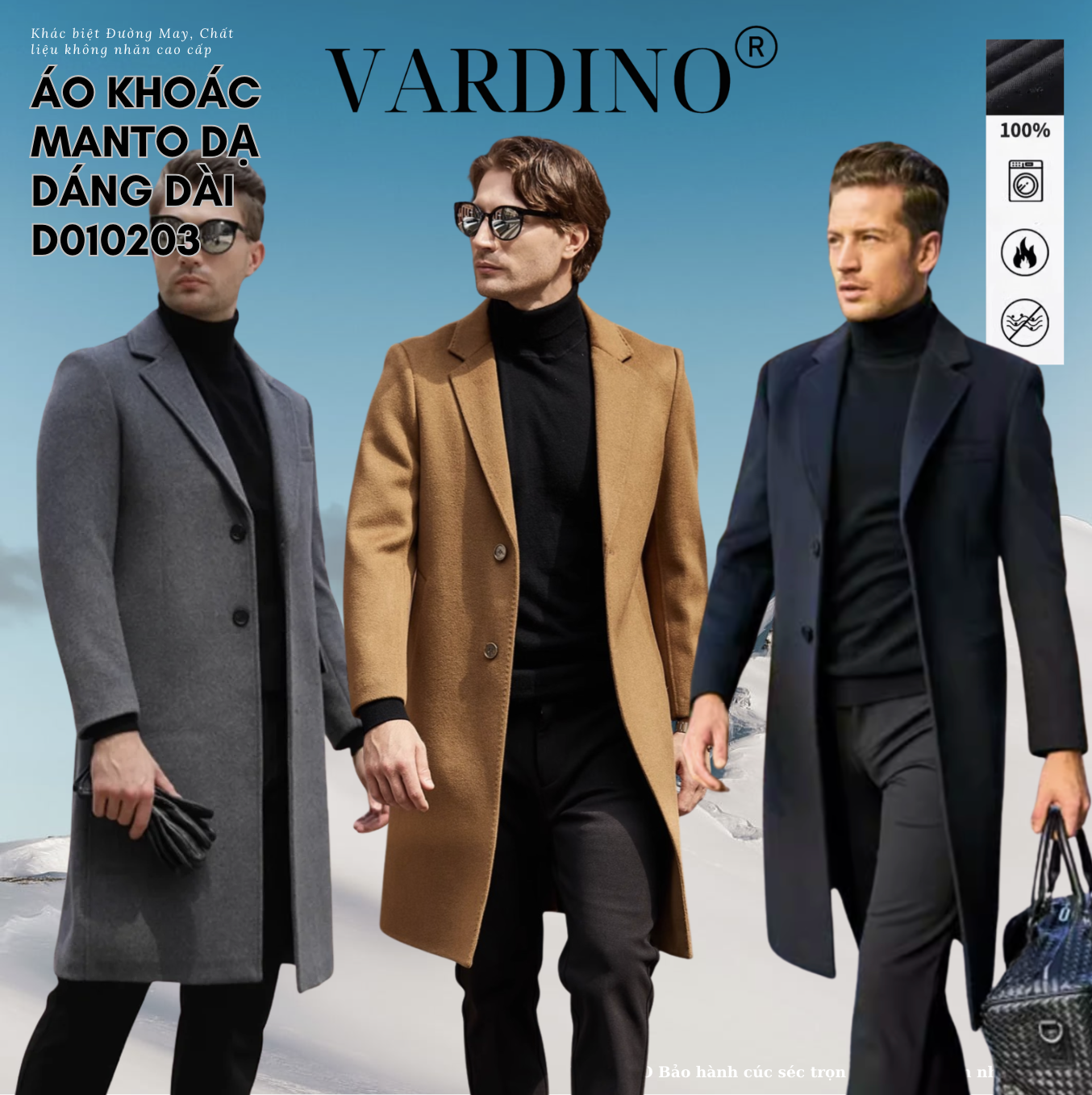Áo khoác Mangto dáng dài D01-D02-D03