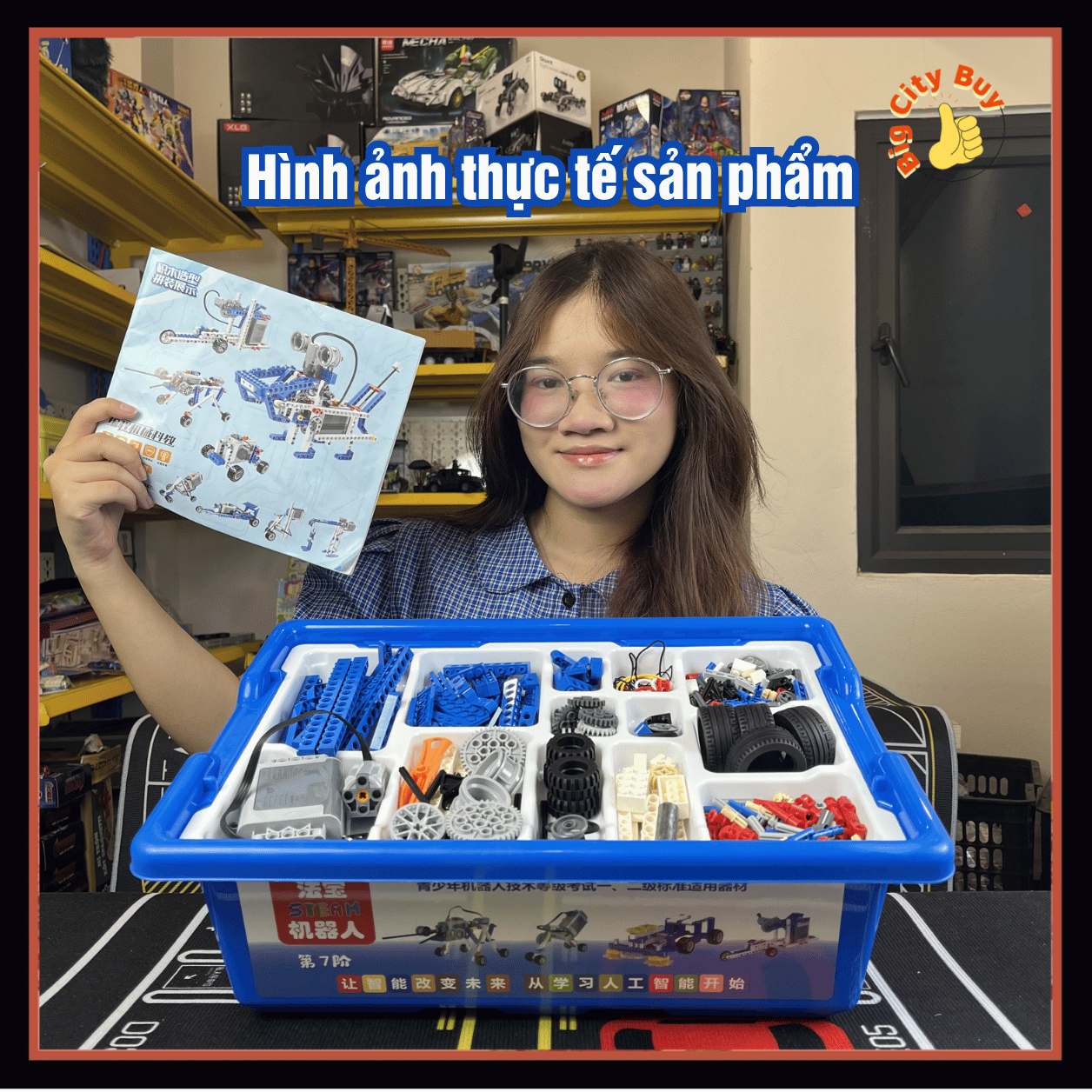 Bộ Đồ Chơi Lắp Ráp Kỹ Sư Cơ Khí STEAM Hàng Trăm Chi Tiết Có Động Cơ Lắp Gần 50 Mô Hình Khác Nhau BigcityBuy 329STEAM_thumbnail_9