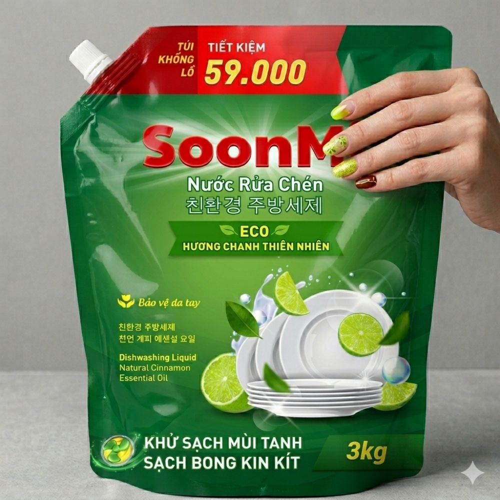 Nước Rửa Chén Soonmi Hương Chanh 3kg