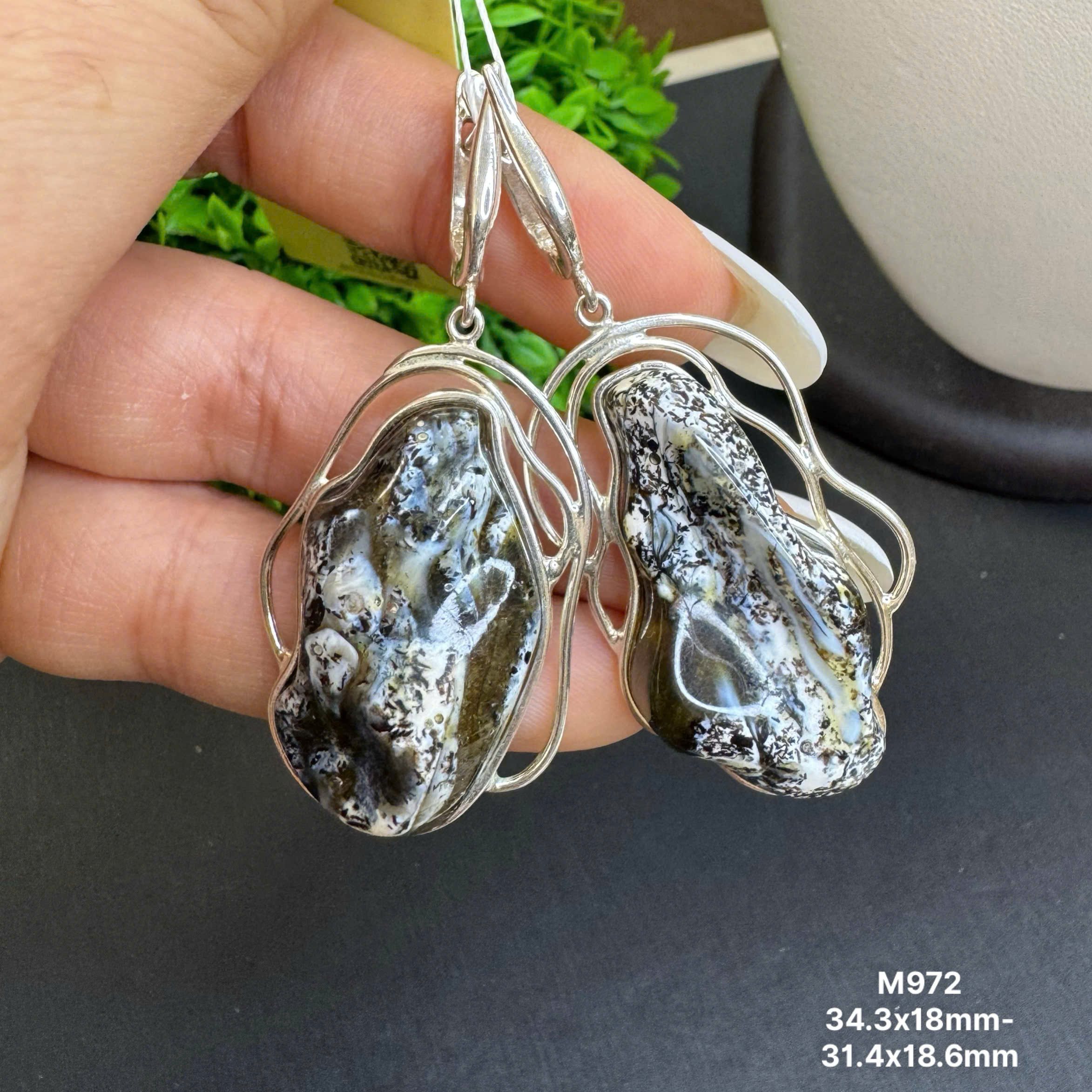 Hoa Tai Mộc Bạch Ánh Xanh - M972