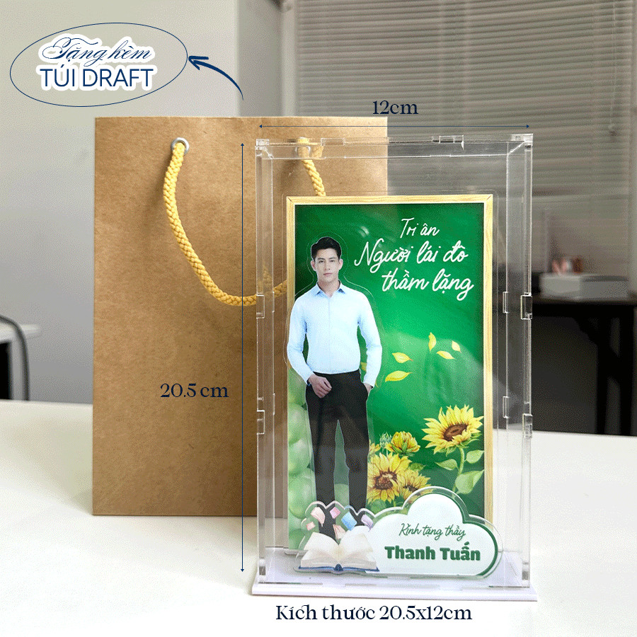 (TẶNG TÚI) MÔ HÌNH 3D QUÀ TẶNG THẦY CÔ Standee mica lắp ghép, tặng kỷ yếu, ngày nhà giáo, kỷ niệm_thumbnail_1