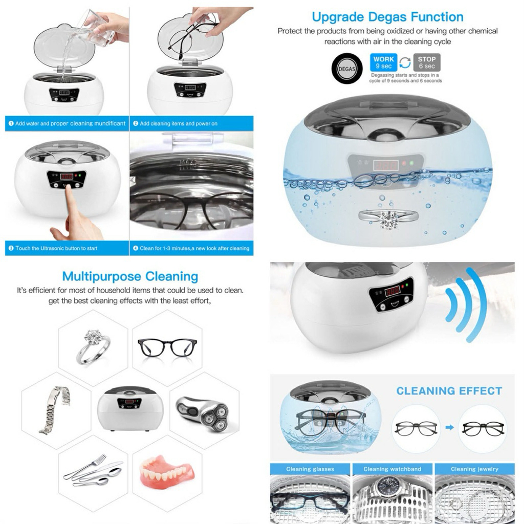 Ultrasonic Cleaner - Máy tiệt trùng làm sạch bằng sóng siêu âm 40000Hz_thumbnail_3