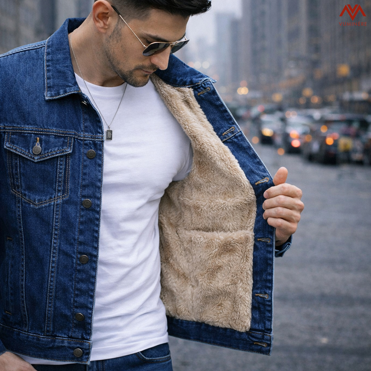 Áo khoác lót lông Jacket Jeans nam ( LB4 )