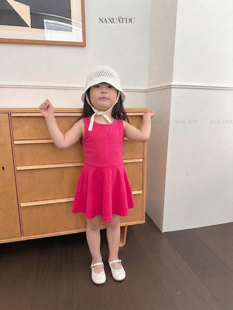 Set 2 Đầm " Wonder Nation " mix màu - D148