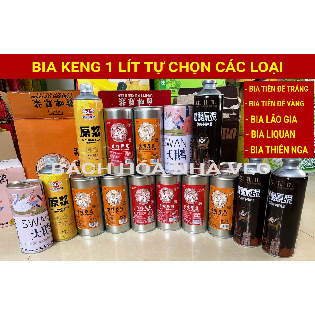 combo 10 keng bia 1 lít trung quốc mix vị ngẫu nhiên