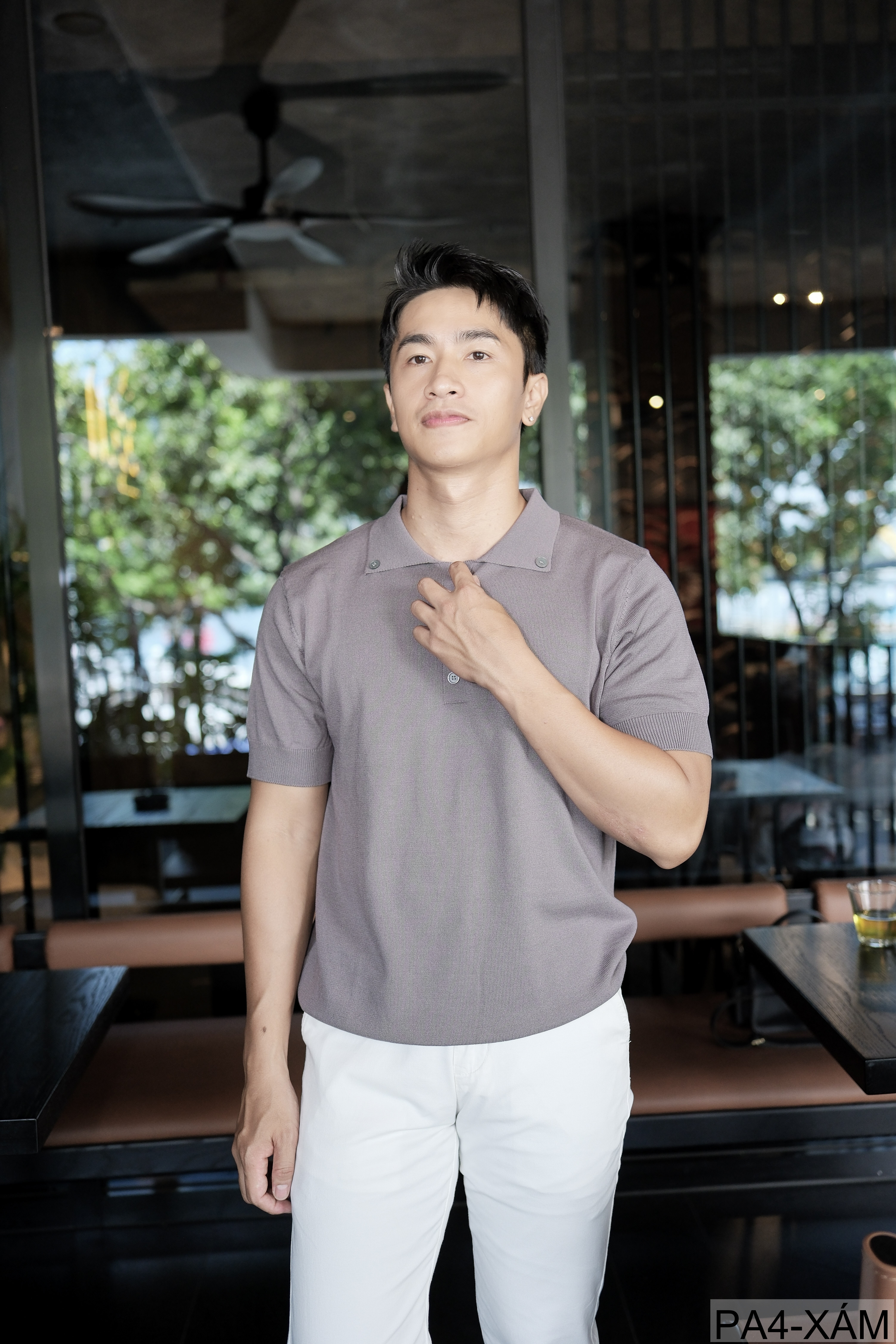 PA4 - Áo Polo Tay Ngắn Phong Cách Retro Mỹ Dáng Rộng, Chất Liệu Mềm Mại Thoáng Khí_thumbnail_5