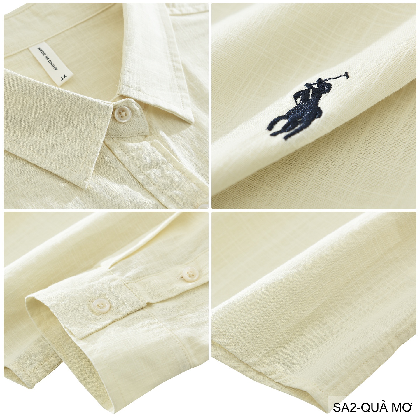 SA2 - Áo sơ mi nam dài tay thêu logo nhỏ, chất cotton mềm mại, dáng rộng thoải mái, phong cách Nhật Bản_thumbnail_16