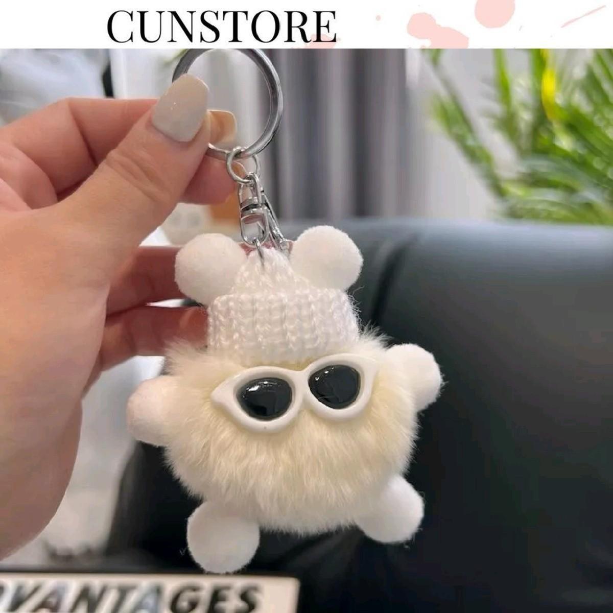 (Không Kèm Móc) Móc Gấu Women Bông Lông Xù Phụ Kiện Thời Trang Cunstor e M001_thumbnail_2