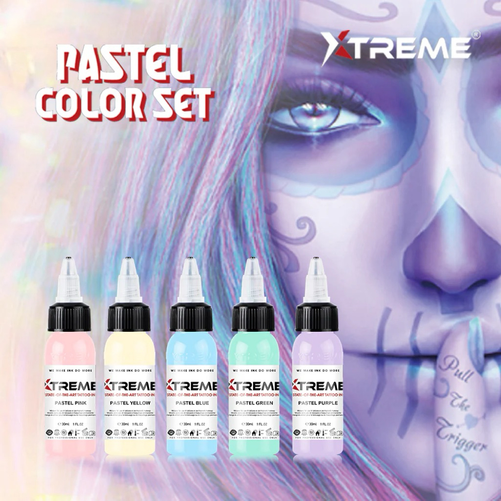 Pastel Color Set - XTREME INK (1oz) - Made in USA - Hàng mới về (HSD: 2029)