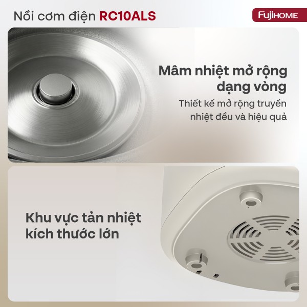 Nồi cơm điện Fujihome Inox LowSugar RC10ALS_thumbnail_4
