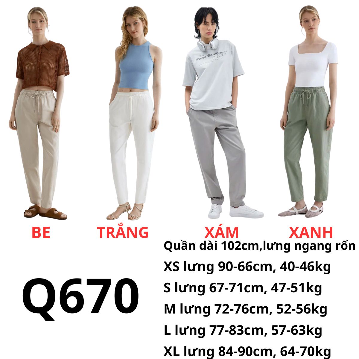 Q670- Quần kaki GJ