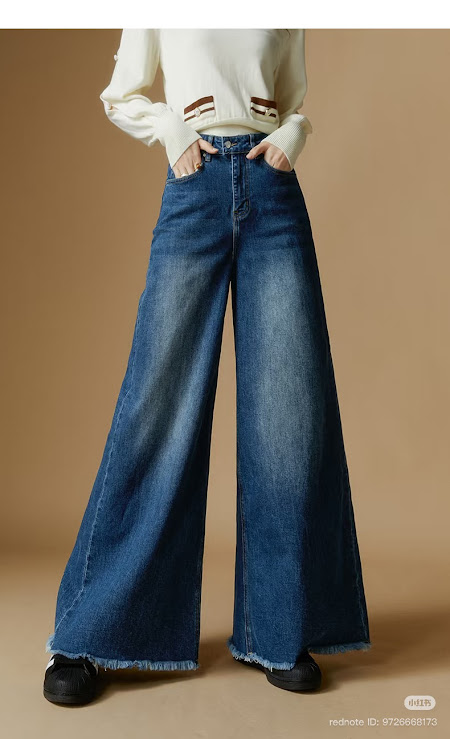 Lucas - Quần Jeans DIDO 55773 ống suông gấu rua