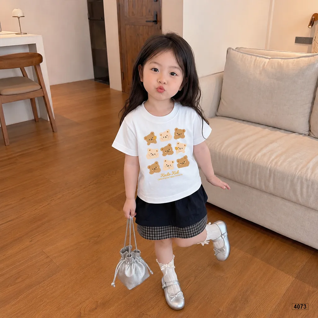 Áo thun bé trai bé gái Gấu Teddy xinh yêu Kado 4073_thumbnail_3