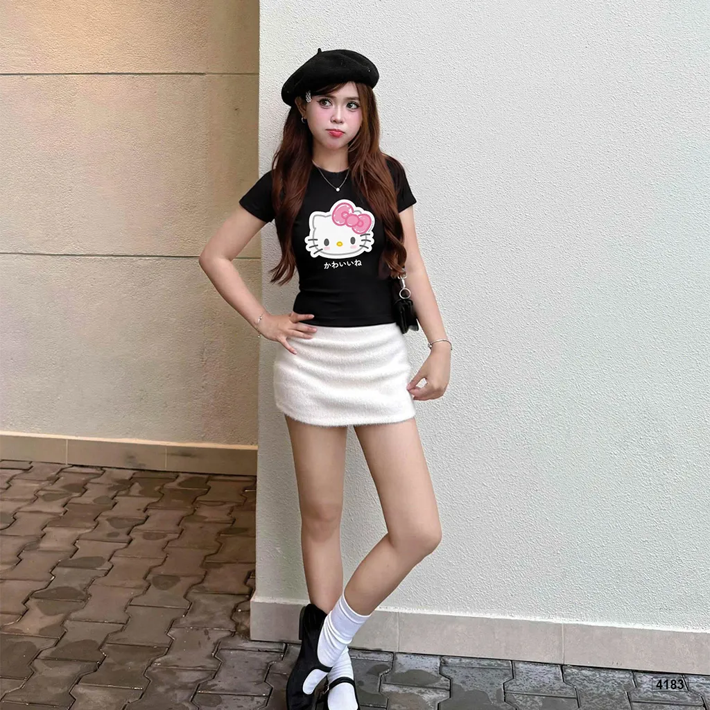 Áo baby tee form ôm kittie cute Beezy 4183_thumbnail_5