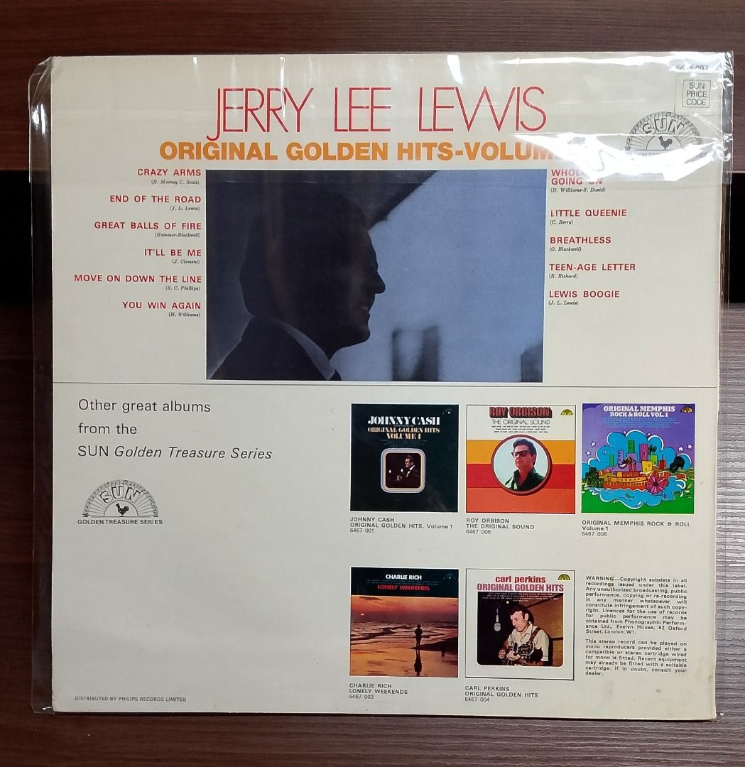 JERRY LEE LEWIS - VOL 1 GOLDEN HITS _thumbnail_1
