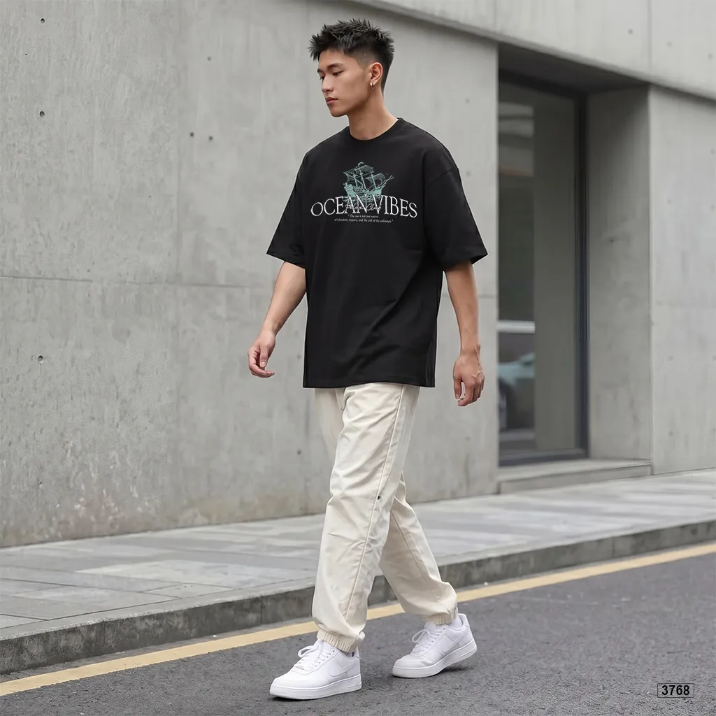 Áo thun nam form rộng Streetwear Ocean Vibes Polux 3768_thumbnail_4