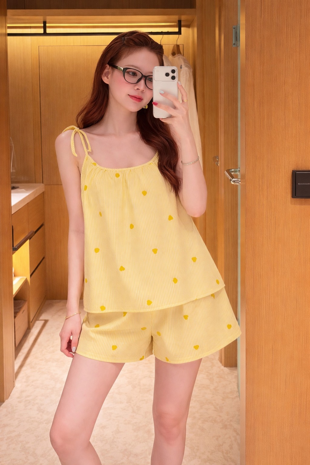 Đồ Bộ Nữ Ngắn QĐ+Áo 2 dây họa tiết VM (C) (0687)_thumbnail_3
