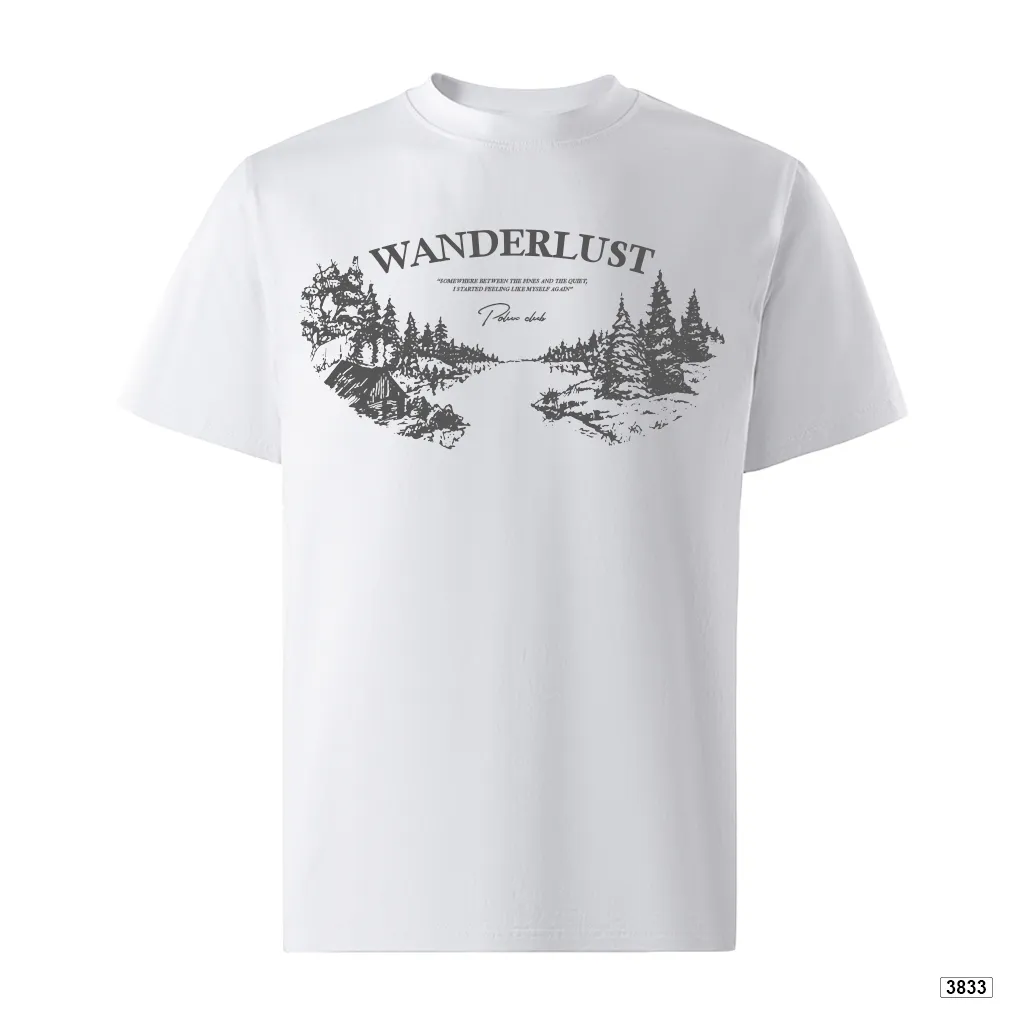 Áo thun nam Wanderlust aesthetic phong cách tối giản Hàn Quốc dễ phối Polux 3833_thumbnail_9