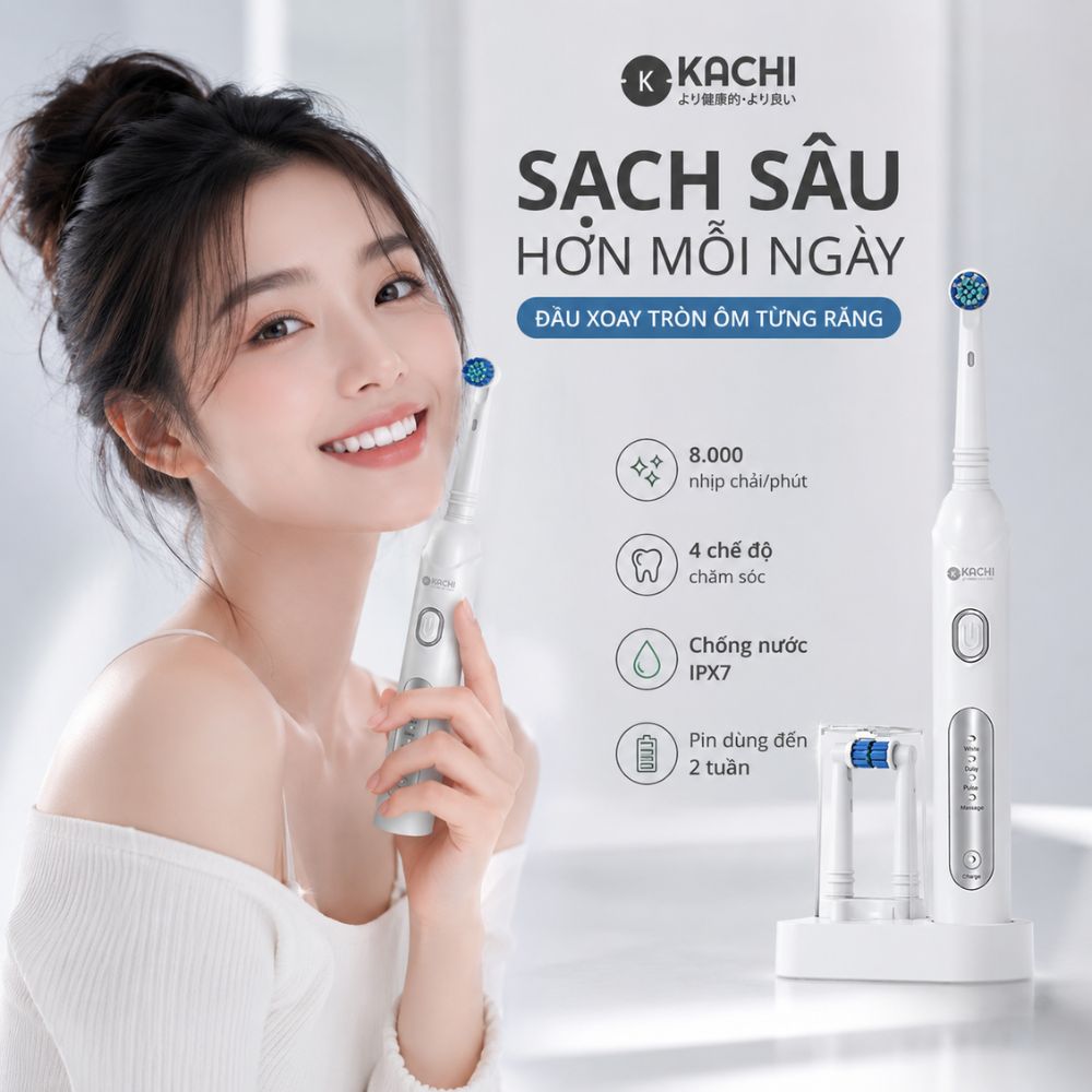 Bàn Chải Điện Đầu Xoay Tròn Kachi MK361_thumbnail_2