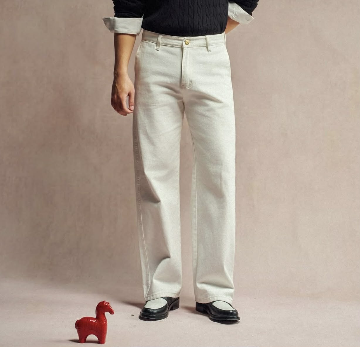 Quần Dài Luca Vải Kaki Form Straight