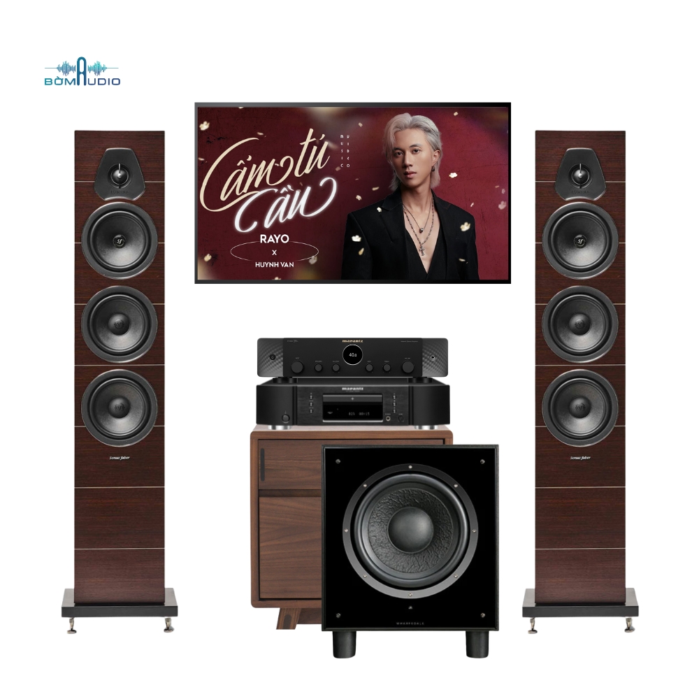 Combo Amply MARANTZ STEREO 70S + Đầu CD MARANTZ CD5005 + Loa Cột SONUS FABER LUMINA V + Loa Subwoofer WHARFEDALE SW12 – MAS4_thumbnail_0