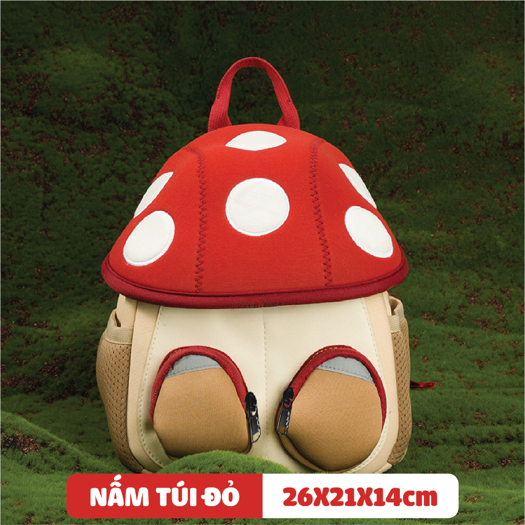 Ba lô hình nấm cho bé