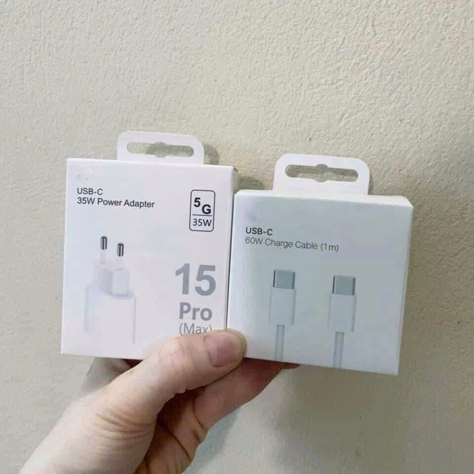 Bộ Sạc Nhanh PD 20W Cho Iphone 15/16/17 TypC To TypC