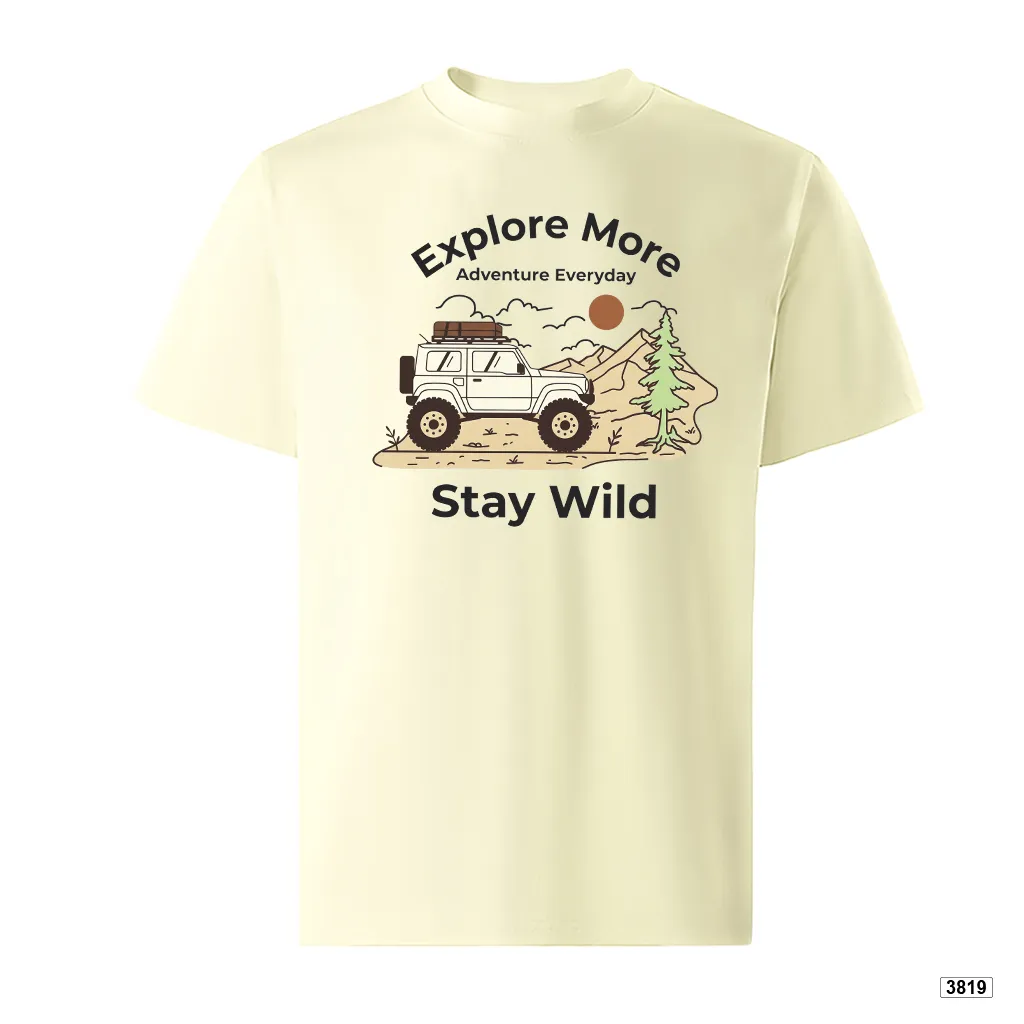 Áo thun nam form rộng thể thao Stay Wild TeePrint 3819_thumbnail_8