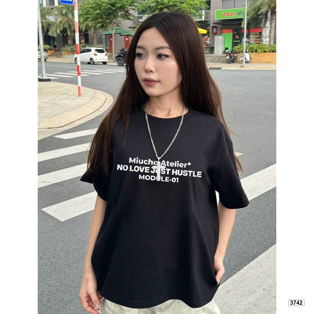 Áo thun boxy nam nữ unisex dày dặn đứng form phong cách tối giản basic Miucho 3742_thumbnail_5