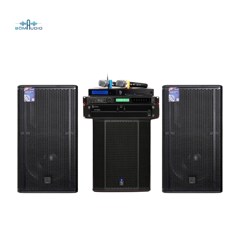 Combo Cục Đẩy DBACOUSTIC KP500 + Vang Sô DBACOUSTIC PRO2 + Micro DBACOUSTIC K5000S + Loa DBACOUSTIC KS712 + Loa SUBWOOFER DBACOUSTIC KS715SA - B335_thumbnail_0