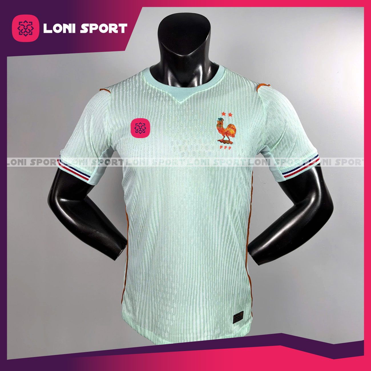 Áo Pháp sân khách xanh ngọc World Cup 2026 - SF